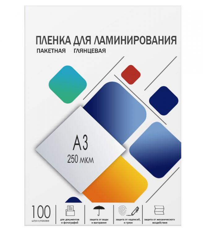 

Пленка ГЕЛЕОС LPA3-250 для ламинирования, А3, 303х426, 100шт, 250 мкм, LPA3-250
