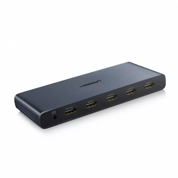 

Переключатель UGREEN CM201 50745EU HDMI 4×1 Quad Multi-Viewer with 5V 2A power adapter*1 EU. Цвет: черный, CM201