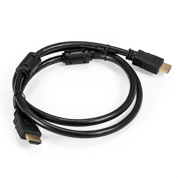 

Кабель HDMI Exegate EX-CC-HDMI2-1.0F EX287722RUS 19M/19M, v2.0, 1м, 4K UHD, Ethernet, ферритовые кольца, позолоченные контакты, EX-CC-HDMI2-1.0F