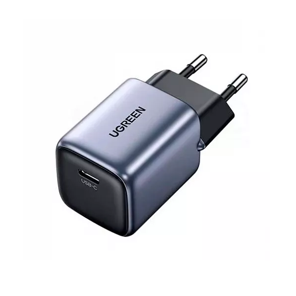 

Зарядное устройство сетевое UGREEN CD319 90666 Nexode Mini 30W USB-C PD GaN Fast Charger EU. Цвет: серый, CD319