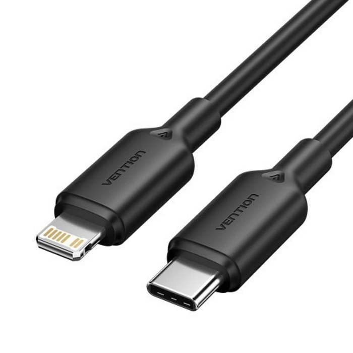 

Кабель Vention LAKBF USB 2.0 CM/Lightning 8M для iPad/iPhone 3A - 1м. Черный, LAKBF