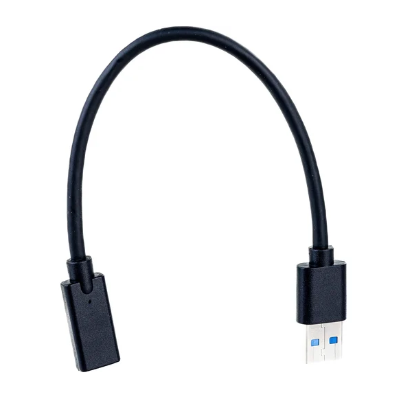 Переходник Cablexpert A-USB3.1-AMCF USB3.1, AM/Type-C(F), 5Гбит/с, QC3.0, метал.корпус, Pro, черный, пакет