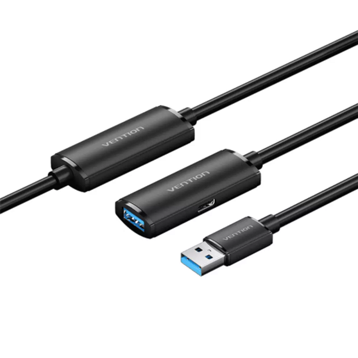 

Кабель-удлинитель Vention CBMBJ активныйUSB 3.0 AM/AF с усилителем - 5м Черный, CBMBJ