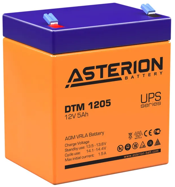 Батарея Asterion DTM 1205 для ИБП - фото 1