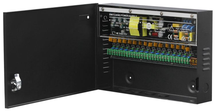 

Блок питания Smartec ST-PS116DMX-BK 12 VDC/ 16 A, 16 каналов, металлический корпус черный, ST-PS116DMX-BK