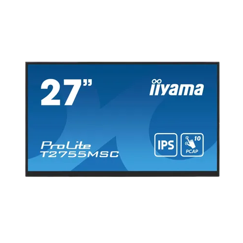 Монитор 27 Iiyama ProLite T2755MSC-B1 1920x1080, 16:9, LED, IPS, 400cd, 1000:1, 5ms(GTG), 178/178, HDMI, DP, 2хUSB 3.2, аудио, tilt, VESA 100х100 мм, 27 valday bf27agb 1920x1080 75hz ips led 16 9 5ms vga 2 hdmi 2 usb3 2 audio in out 1000 1 178 178 250cd регулировка наклона встроенные динамики