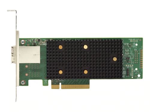 Контроллер SAS LSI 9400-8e SGL (PCIe 3.1 x8 LP, Tri-Mode SAS/SATA/NVMe 12G HBA, 8port(2*ext SFF8644)