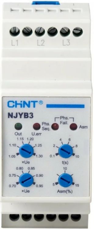 Реле контроля фаз njyb3-8 ac380v. Реле контроля фаз njyb3-8 AC 380в CHINT 636033. Реле переключения фаз 220.