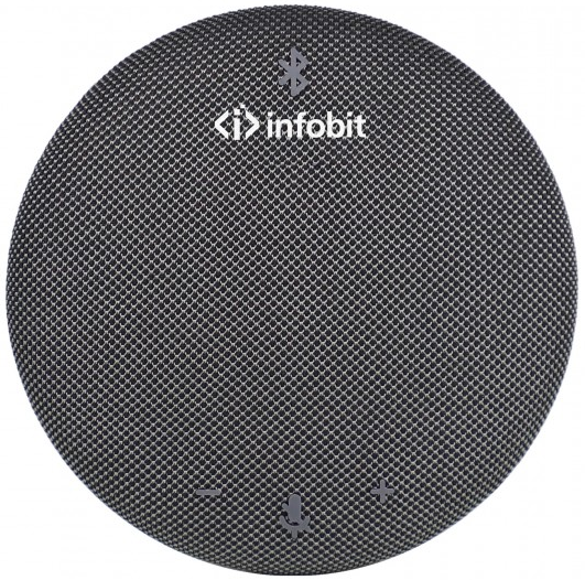 Спикерфон Infobit iSpeaker M230 Всенаправленный USB. Охват 3 метра на 360 градусов. Подключение по USB + Bluetooth + Dongle. Зона охвата - 6м, для пом