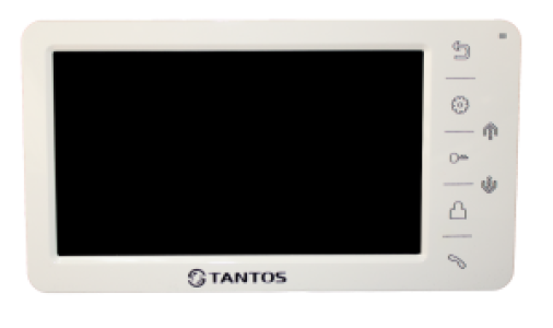 Видеодомофон Tantos Amelie (White) - 4 цветной аналоговый 7" handfree, встроенный коммутатор на 4 вызывные панели (Панель1)