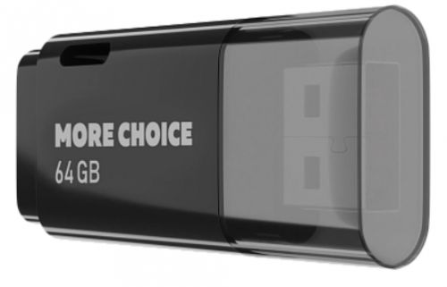 Накопитель USB 2.0 64GB More Choice MF64 Black, цвет черный