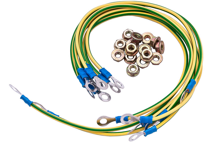 Набор NTSS NTSS-KZ кабелей заземления (30см - 4 шт, набор: гайка, шайба - 8 шт)