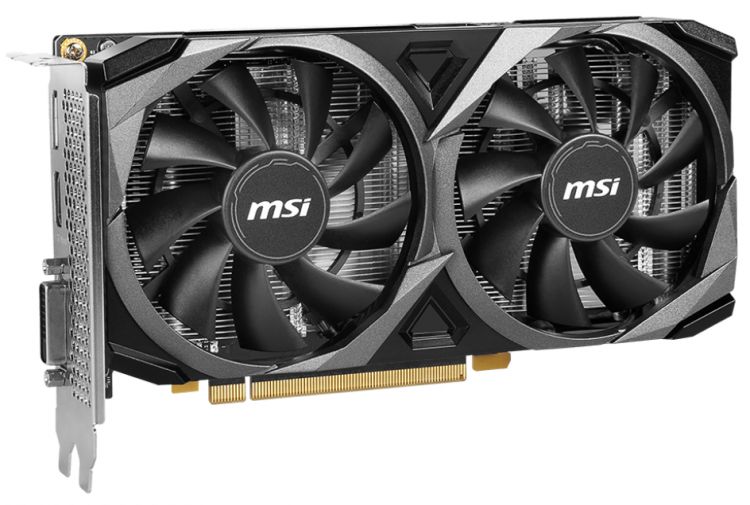 

Видеокарта PCI-E MSI GeForce RTX 3050 VENTUS 2X XS (RTX 3050 VENTUS 2X XS 8G OC) 8GB GDDR6 128bit 8nm 1552/14000MHz DVI-D/HDMI/DP, GeForce RTX 3050 VENTUS 2X XS (RTX 3050 VENTUS 2X XS 8G OC)