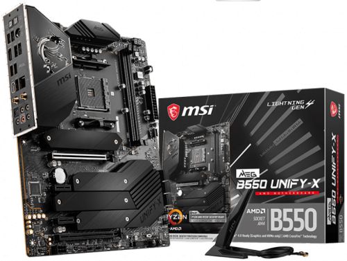 Материнская плата ATX MSI MEG B550 UNIFY-X (AM4, AMD B550, 2*DDR4(5800), 6*SATA 6G RAID, 4*M.2, 4*PC