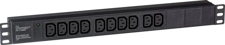 

Блок розеток 19", 10 розеток Exegate ServerPro PDU-19H003 Al-10C13-C14 EX280861RUS (19", 1U, Алюминий, 10 IEC 320 C13, С14, черный, RTL), ServerPro PDU-19H003 Al-10C13-C14