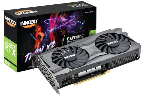 

Видеокарта PCI-E Inno3D GeForce RTX 3060 Twin X2 (N30602-08D6-11902130), GeForce RTX 3060 Twin X2 (N30602-08D6-11902130)