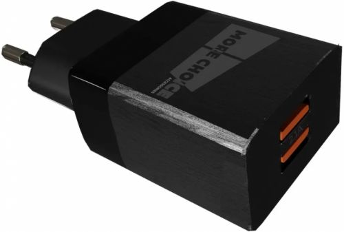 Зарядное устройство сетевое More Choice NC24a 2*USB 2.1A для Type-C Black, цвет черный