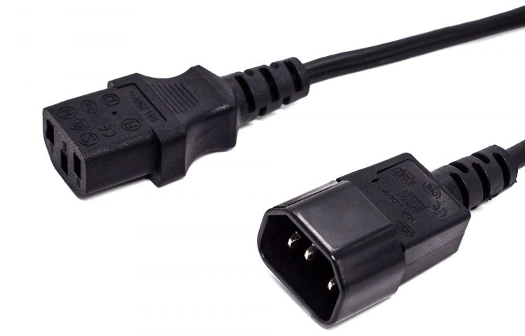 Комплект кабелей Filum FL-PC10-C13-C14-3M 75 шт., С13- C14, 3х0.75мм², 220В, 10A, чёрный, 3м