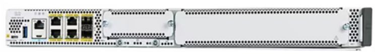 Маршрутизатор Cisco C8300-1N1S-4T2X 4*Ethernet 1 Гбит/с, 2*Ethernet 10 Гбит/с, 1 cлот NIM, 1 cлот SM, установка в стойку, 16 ГБ SSD M.2, 8 ГБ RAM