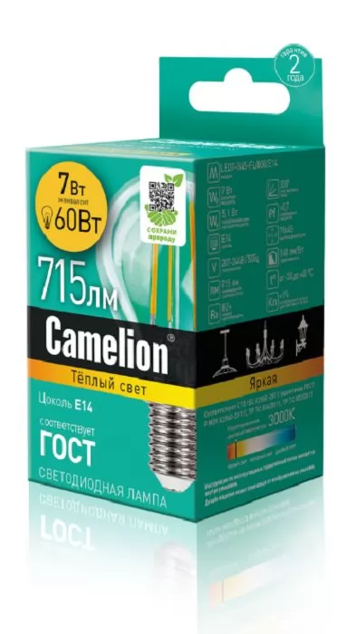 Camelion LED7-G45-FL/830/E14
