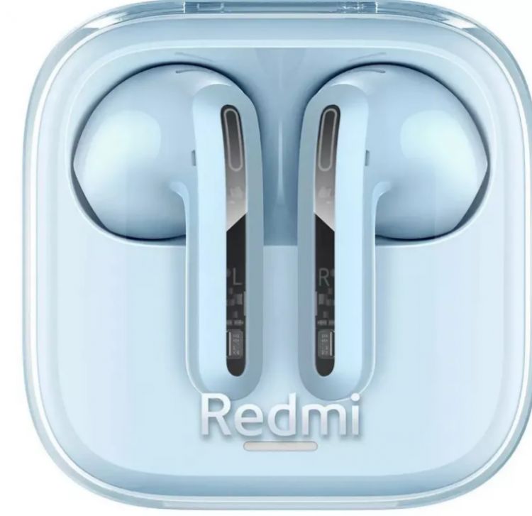 

Гарнитура беспроводная Xiaomi Redmi Buds 6 Active BHR8394GL transparent blue, Redmi Buds 6 Active
