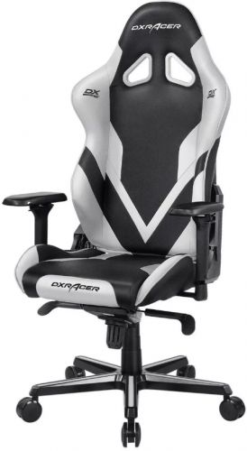 Кресло DxRacer OH/G8200/NW черный/белый, PU-кожа, мультиблок, 4D подлокотники, до 150 кг, цвет белый/черный