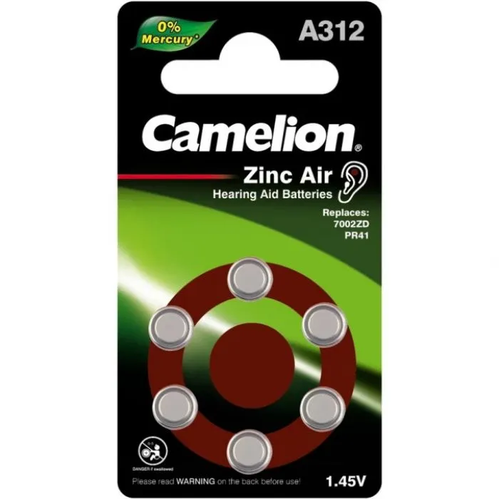 Camelion A312-BP6(0%Hg)