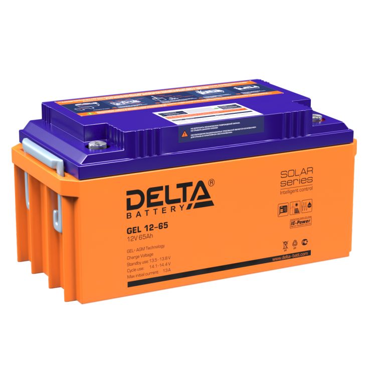 Батарея Delta GEL 12-65 12В, 65Ач