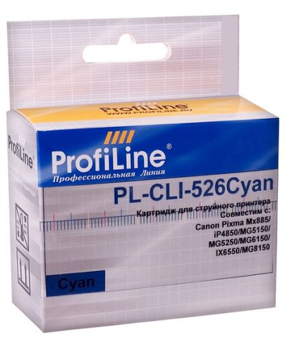 

Картридж струйный ProfiLine PL-CLI-526C, PL-CLI-526C