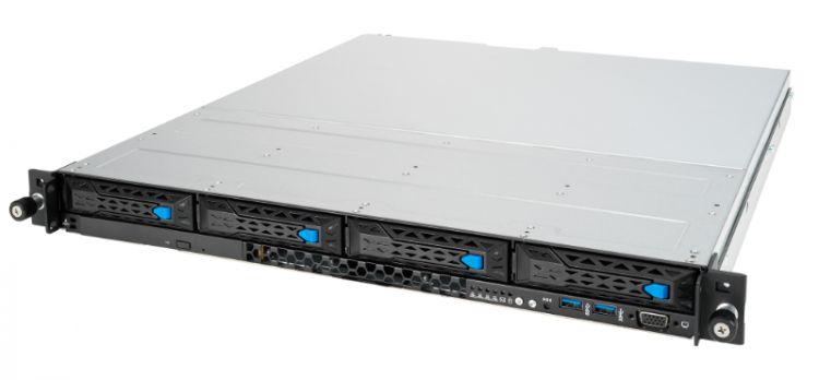 Серверная платформа 1U ASUS RS300-E11-RS4 LGA1200,4xUDIMM(3200/2933/2666),4xLFF SATA/SAS(upto2xNVMe),2x1GbE,2x450W,ASMB10-iKVM, RS300-E11-RS4