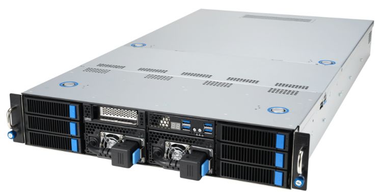 цена Серверная платформа 2U ASUS ESC4000A-E12 90SF02M1-M000W0 (SP5, 12*DDR5 (4800), 4*3.5, 2*2.5, 11*PCIE, 2*Glan, IPMI lan, 2*2600W, D-Sub, 6*USB 3.2)