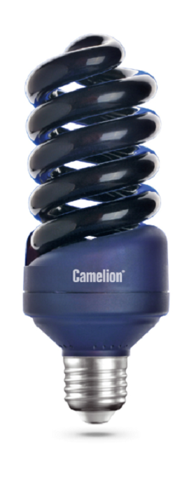 

Лампа Camelion LH26-FS/BLB/E27 26Вт, Е27, 220-240В, 365нм, Т4, спираль (11066), LH26-FS/BLB/E27