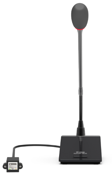 

Микрофон Infobit iSpeaker MD30 настольный на гусиной шее, Dante/AES67, iSpeaker MD30