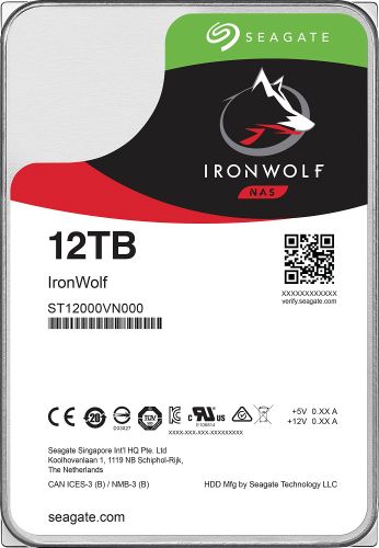 Жесткий диск 12TB SATA 6Gbs Seagate ST12000VN0008 35 IronWolf NAS 7200rpm 256MB 30941₽