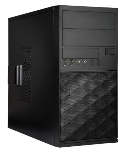 Корпус mATX InWin EFS052 6184288 черный, БП 450W, 2*USB 3.0, audio