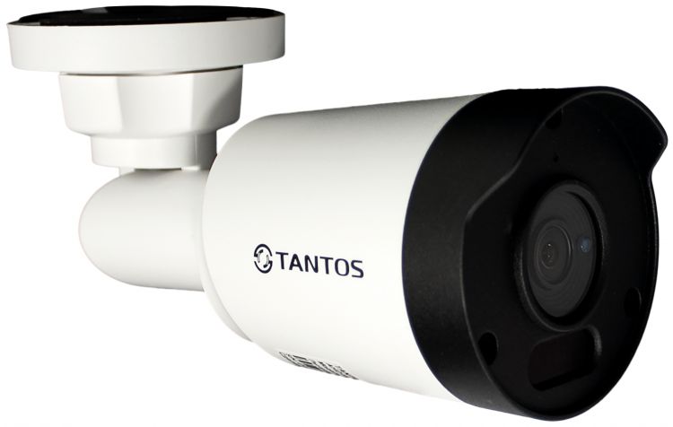 Видеокамера IP Tantos TSi-Pe50FP 5Мп уличная цилиндрическая с фиксированным объективом и питанием PoE видеокамера ip tantos tsi pn253vz уличная цилиндрическая с ик подсветкой 2 мегапиксельная