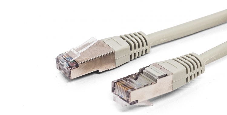 Кабель патч-корд F/UTP 5e кат. 10м Filum FL-F5-10M 26AWG(7x0.16 мм), омедненный алюминий (CCA), PVC, серый