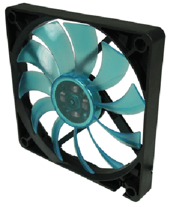 Вентилятор для корпуса GELID SLIM 12 UV Blue 48,3 CFM 120х120х16 мм, 1100-1500 об/мин, 24.6dBA 12V