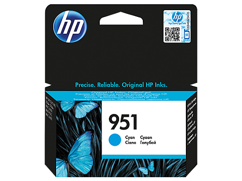 

Картридж HP CN050AE №951 для HP Officejet Pro 8610/8620 e-All-in-One (700стр.) голубой, CN050AE