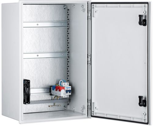 Шкаф NSGate NSP-4060H1 P406H1F0 400x600x230 комплект [1, 2] с нагревателем, без оптического кросса, цвет серый