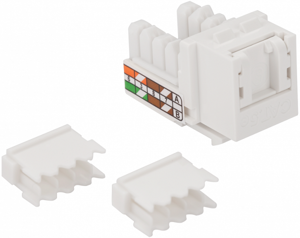 

Модуль Lanmaster LAN-OK45U5E/90P-WH Keystone, RJ45, кат.5E, UTP, 90 градусов, со встроенной шторкой, белый, LAN-OK45U5E/90P-WH