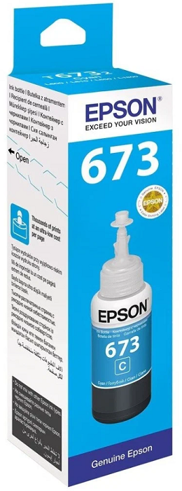 

Картридж Epson C13T673298 для L800, L805, L810, L850, L1800, голубой, 70ml, C13T673298