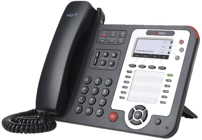 

VoIP-телефон QTECH QVP-300P 13 линии SIP, 51 кл, 12 кл быстрого набора, ЖК дисплей с подсветкой “132*64”, возможность подключения до 6-ти модулей расш, QVP-300P