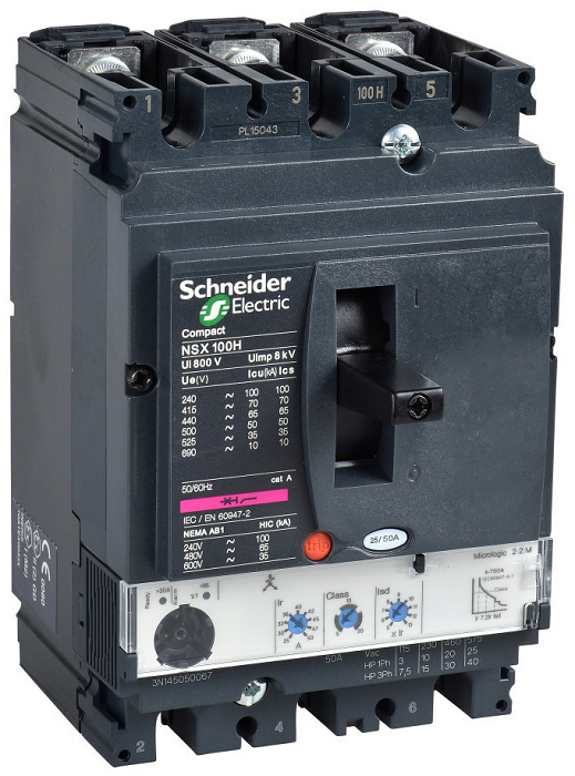 

Автоматический выключатель Schneider Electric LV431170 Micrologic 2.2M 220A 3P 3T, LV431170