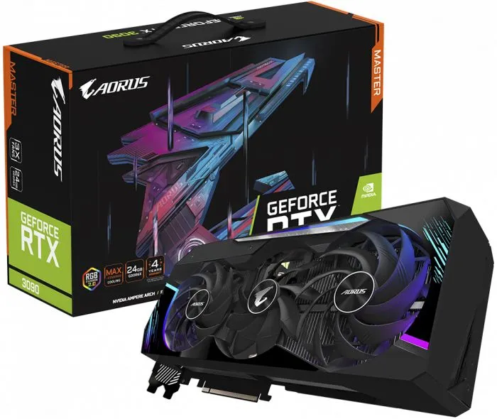 фото GIGABYTE GeForce RTX 3090 AORUS MASTER (GV-N3090AORUS M-24GD)