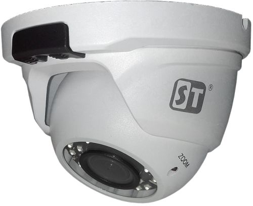 Видеокамера IP Space Technology ST-S5503 POE (2,8-12mm) 5MP (2880*1616), уличная купольная с ИК подс