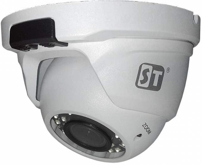 Видеокамера IP Space Technology ST-S5503 POE (2,8-12mm) 5MP (2880*1616), уличная купольная с ИК подсветкой до 20 м, 24 SMD LED, 1/2,8 Progressive Sca 1616