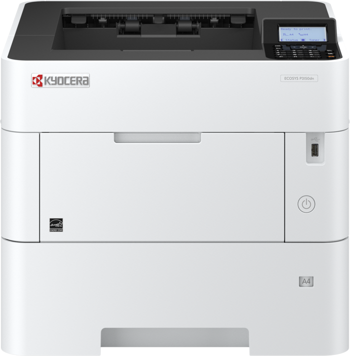 

Принтер лазерный черно-белый Kyocera P3150dn 1102TS3NL0 A4, 1200 dpi, 50 стр/мин, 512MB, дуплекс, USB 2.0, Ethernet, P3150dn