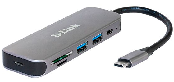 

Разветвитель USB 3.0 D-link DUB-2325/A1A 2-port USB, USB Type-C port, SD and microSD card slots Hub.2 downstream USB type A (female) ports, 1 downstre, DUB-2325/A1A