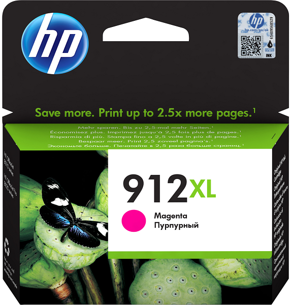 Картридж HP 912 3YL82AE пурпурный (825стр.) для HP OfficeJet 801x/802x